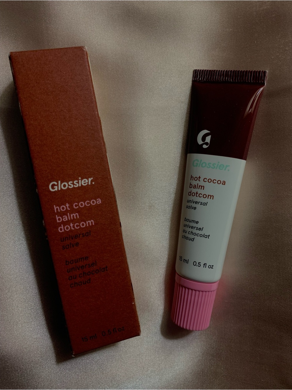 Glossier Duo Limited Edition Hot Cocoa and Cookie Butter Balm Dotcom